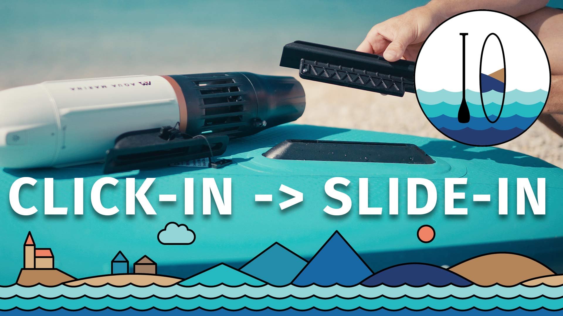 Jak použít adaptér CLICK-IN (Swift Attach)  SLIDE-IN  k paddleboardu