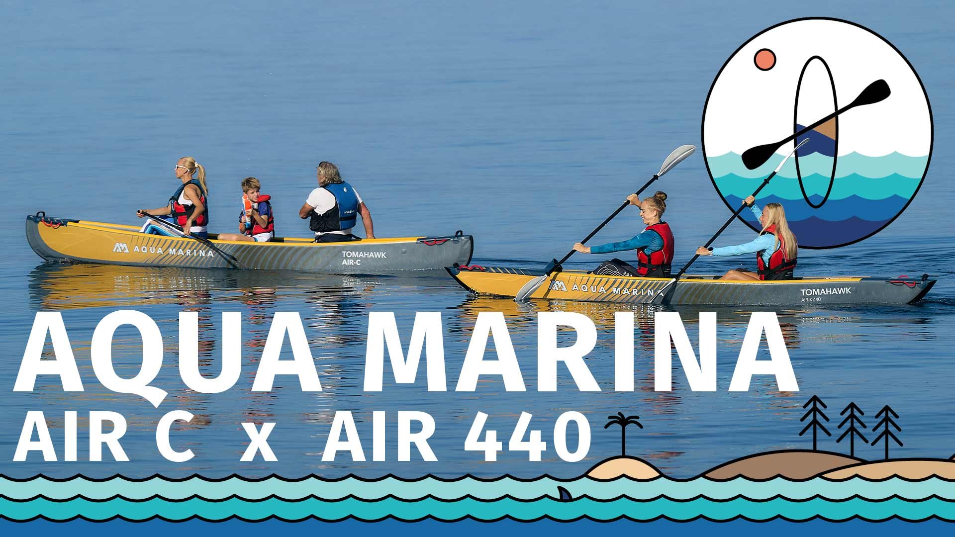 Recenze nafukovací kanoe AQUA MARINA TOMAHAWK C3 2024 x kajak AIR 440