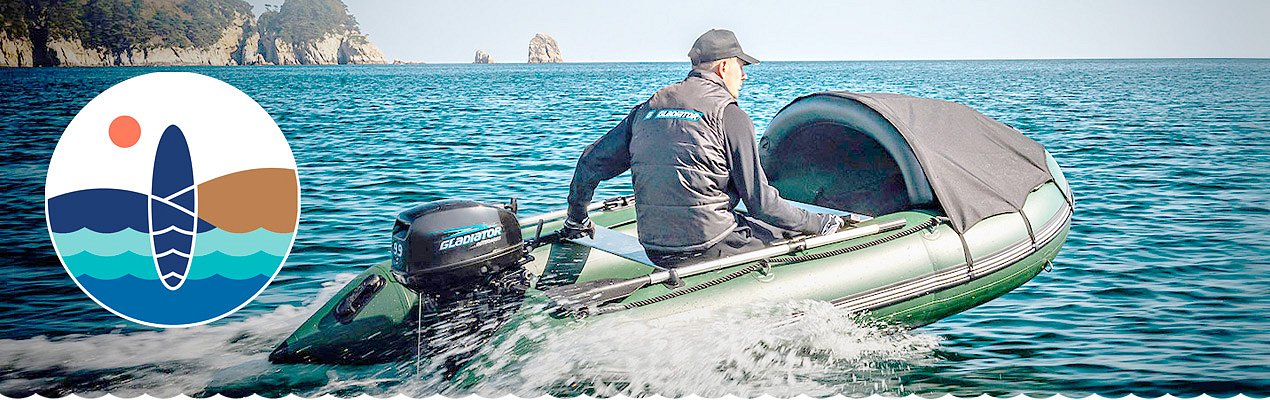 Nafukovací čluny s elektrickým motorem - barva Green, gray zelená, šedá