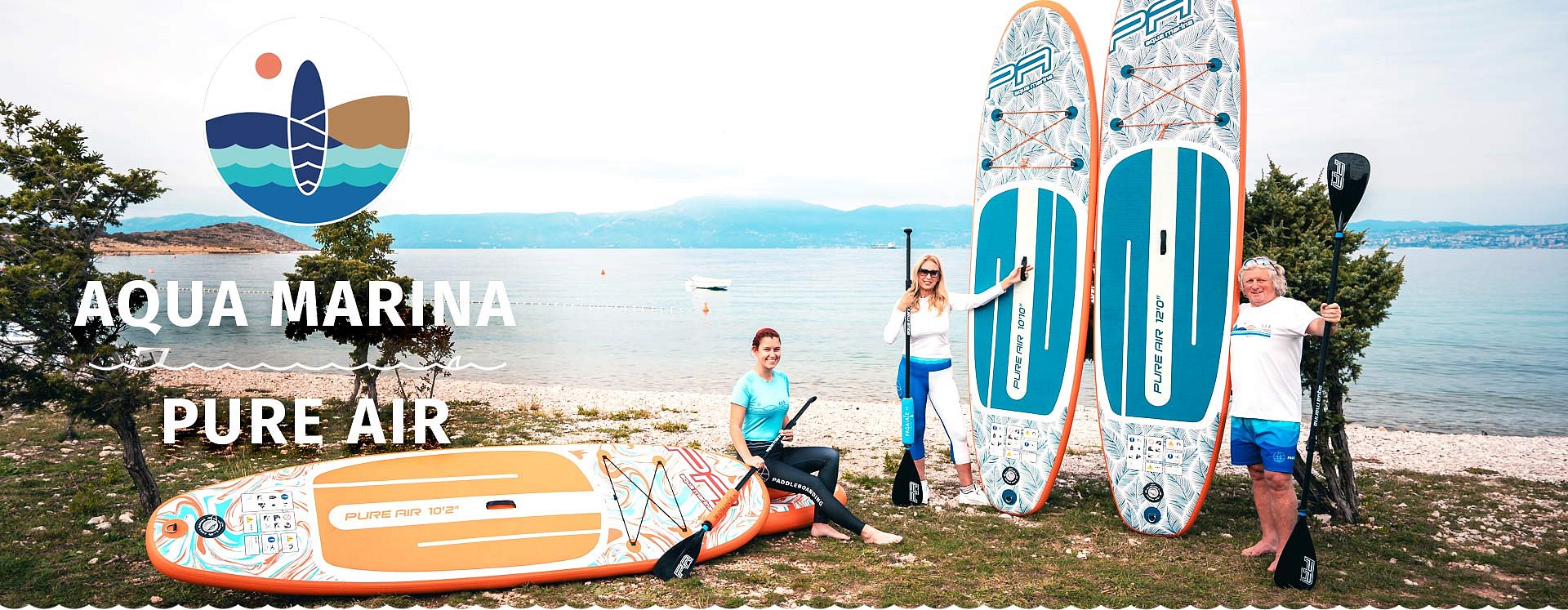 PURE AIR - AQUA MARINA - Nafukovací paddleboardy dle značky