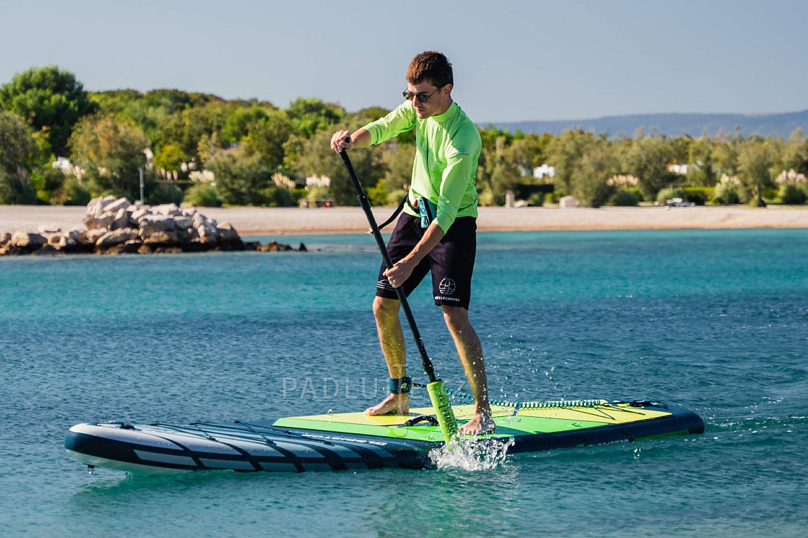 Pánský outfit 3 - neon green - paddleboard GLADIATOR PRO, lycra, žabky COOL