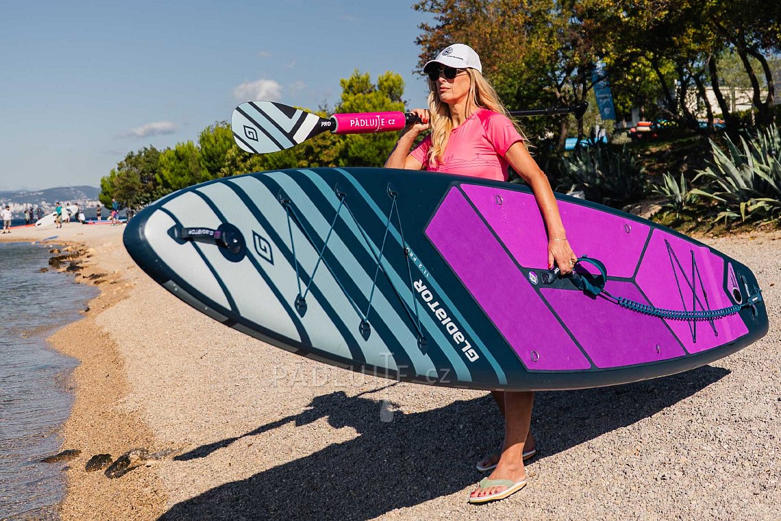 Dámský outfit 9 - růžová - paddleboard GLADIATOR PRO, lycra, žabky COOL