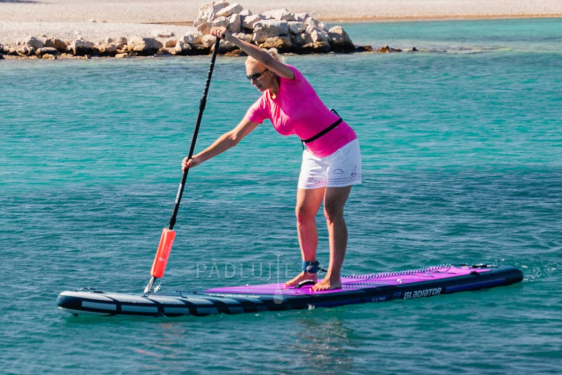 Dámský outfit 9 - růžová - paddleboard GLADIATOR PRO, lycra, žabky COOL