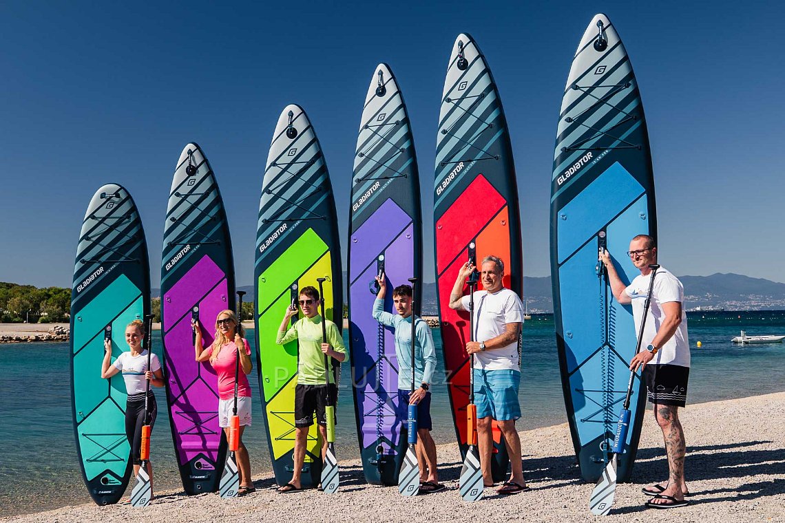 Dámský outfit 9 - růžová - paddleboard GLADIATOR PRO, lycra, žabky COOL