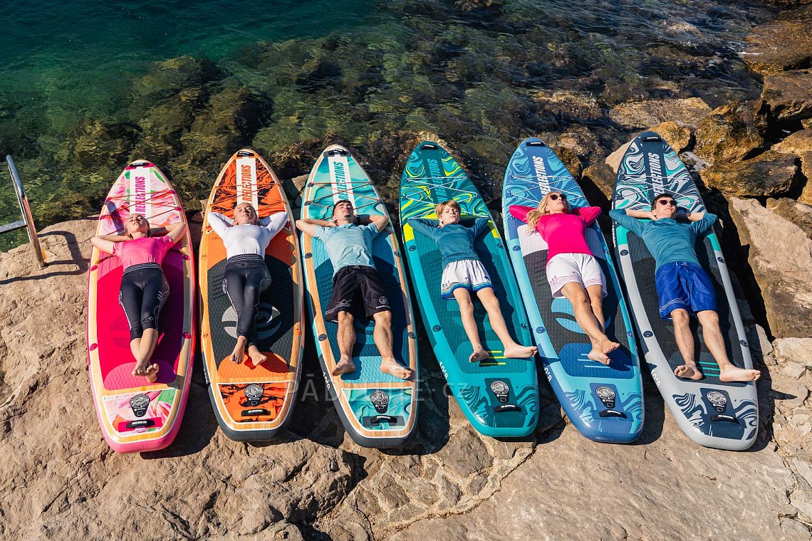 Dámský outfit 4 - oranžová - krátká lycra, tříčtvrteční legíny černé na paddl