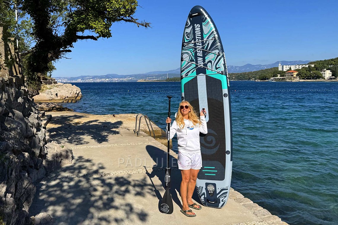 Dámský outfit 5 - černá - paddleboard GLADIATOR PRO, lycra, žabky COOL