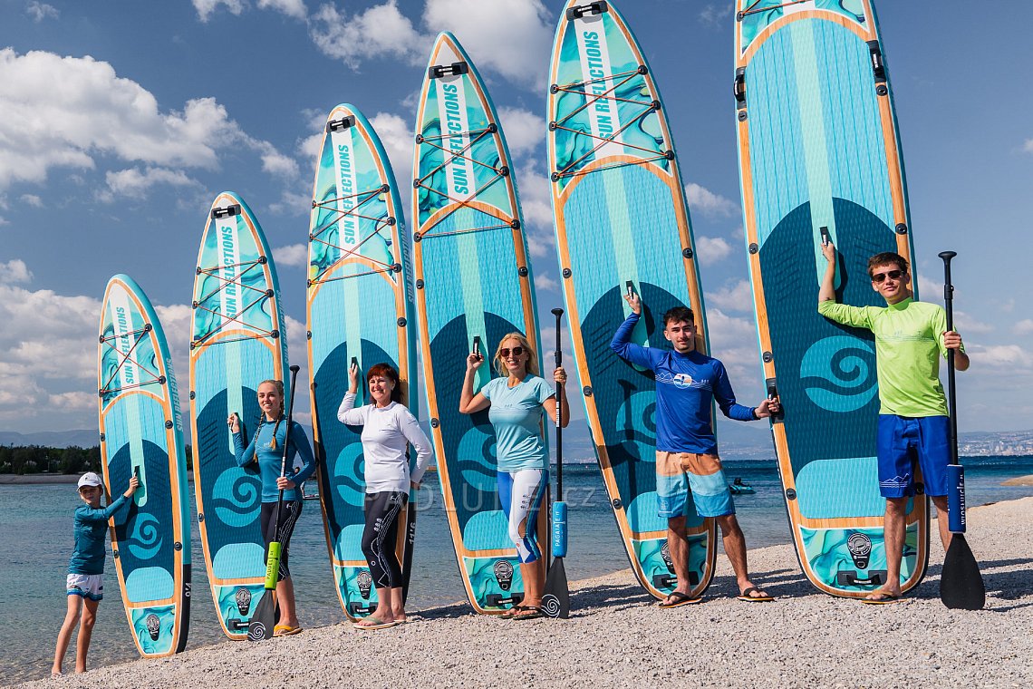 Dámský outfit 12 - tyrkysová - paddleboard GLADIATOR PRO, lycra, žabky COOL