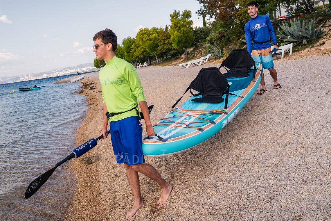 Pánský outfit 4 - neon green - paddleboard GLADIATOR PRO, lycra, žabky COOL