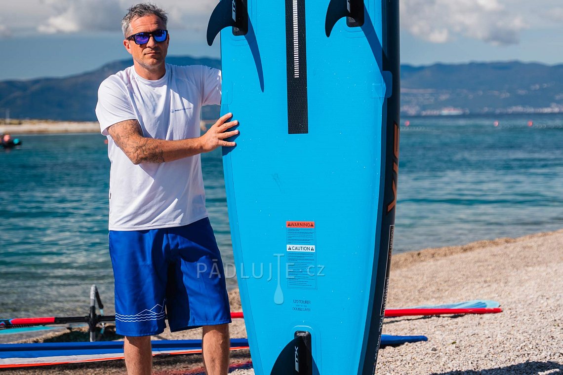 Pánský outfit 5 - modrá - paddleboard GLADIATOR PRO, lycra, žabky COOL