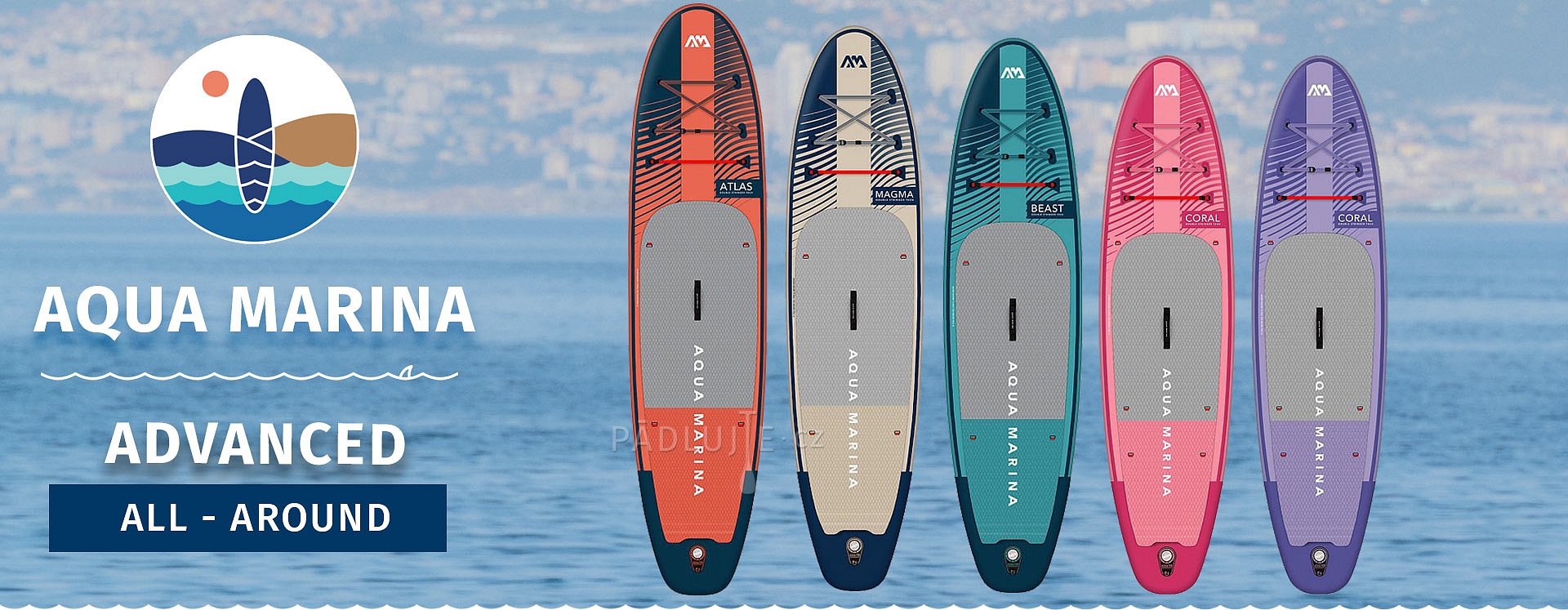 Paddleboardy AQUA MARINA ALL-AROUND ADVANCED modely 2023-26 na PÁDLUJTE.CZ - Pádlujte s námi!