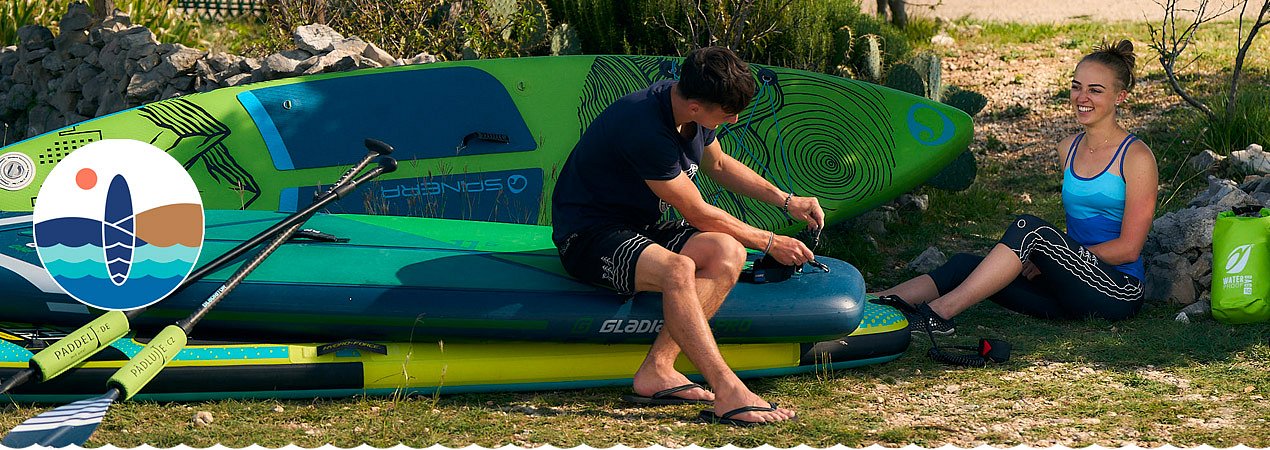 Zelená - paddleboardy podle barev