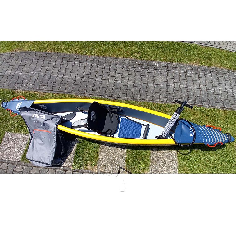 Kajak AQUA MARINA TOMAHAWK AIR-K 375 -  jednomístný nafukovací - POUŽITÉ ZBOŽÍ BAZAR záruka 2 roky