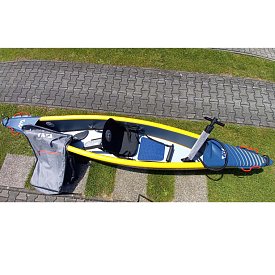 Kajak AQUA MARINA TOMAHAWK AIR-K 375 -  jednomístný nafukovací -nafukovací POUŽITÉ ZBOŽÍ