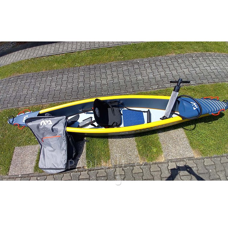Kajak AQUA MARINA TOMAHAWK AIR-K 375 -  jednomístný nafukovací - POUŽITÉ ZBOŽÍ BAZAR záruka 2 roky