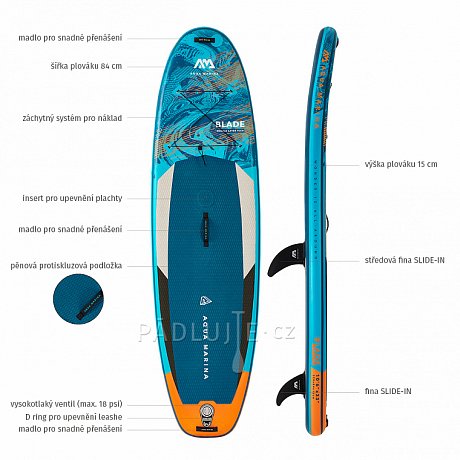 Paddleboard AQUA MARINA Blade 10'6 - nafukovací paddleboard a windsurfing