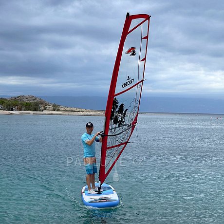 Paddleboard F2 PEAK WINDSURF 11'7 BLUE komplet s plachtou - nafukovací paddleboard a windsurfing