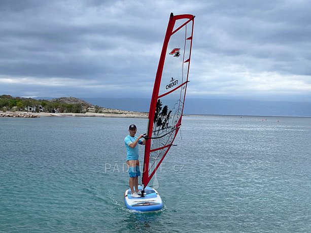 Paddleboard F2 PEAK WINDSURF 10'8 BLUE komplet s plachtou- nafukovací paddleboard a windsurfing