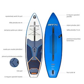 Paddleboard STX CRUISER 10'8 x 34 s pádlem - nafukovací