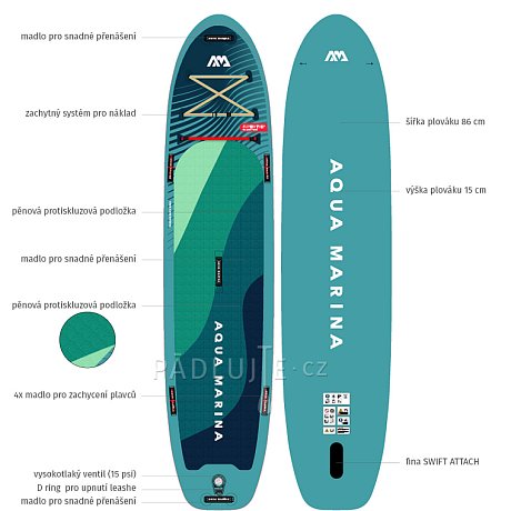 Paddleboard AQUA MARINA SuperTrip 12'6 - nafukovací model 2024
