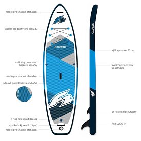 Paddleboard F2 STRATO 11'5 COMBO BLUE 2024 - nafukovací paddleboard