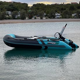 Člun GLADIATOR CLASSIC B330AD black turquoise - nafukovací člun s vysokotlakou podlahou