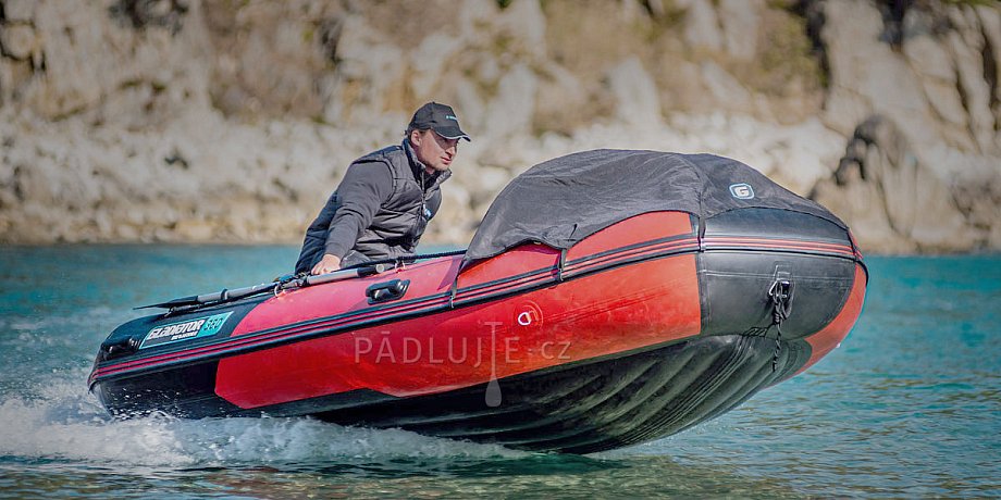 Člun GLADIATOR ACTIVE C370AL red black - nafukovací člun s hliníkovou podlahou