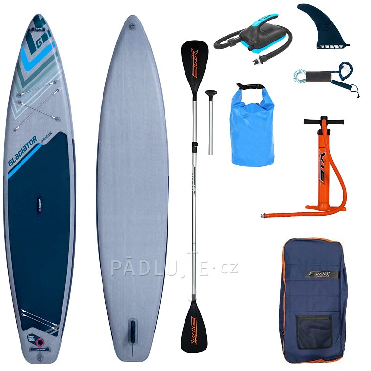 Paddleboard GLADIATOR ORIGIN 12'6 Special Edition Touring - nafukovací 22 PSI dvoj-vrstvý