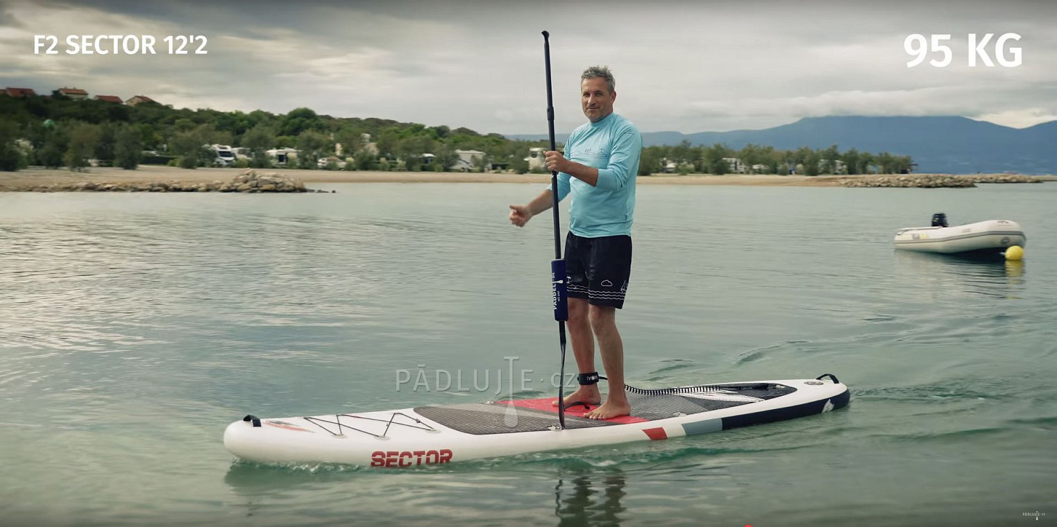 Paddleboard F2 SECTOR 10'5 COMBO RED/ORANGE - nafukovací
