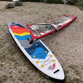 Paddleboard F2 GLIDE WS 10'8 GREY komplet s plachtou - nafukovací paddleboard a windsurfing