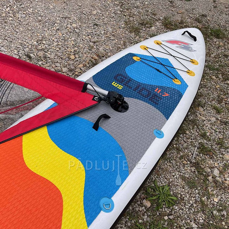 Paddleboard F2 GLIDE WS 10'8 GREY komplet s plachtou - nafukovací paddleboard a windsurfing
