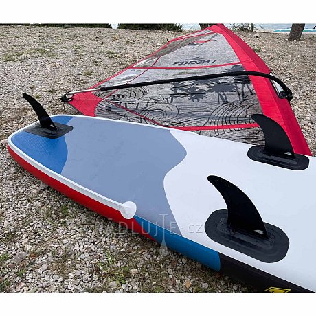 Paddleboard F2 GLIDE WS 11'7 GREY komplet s plachtou - nafukovací paddleboard a windsurfing