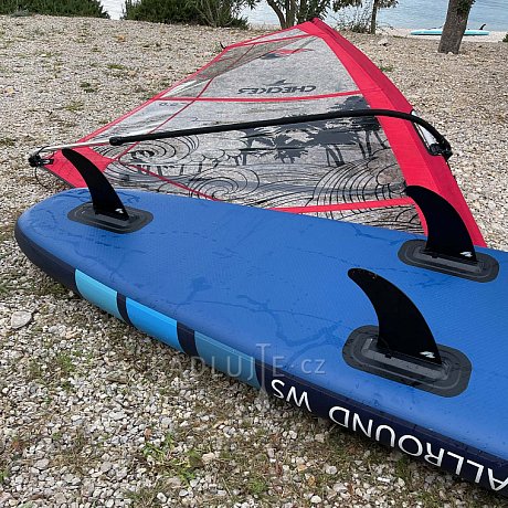 Paddleboard F2 ALLROUND AIR WS 10'5 BLUE komplet s plachtou - nafukovací paddleboard a windsurfing