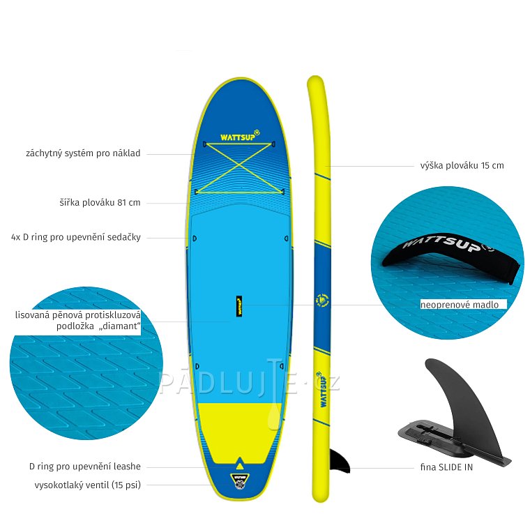 Paddleboard WATTSUP  F10 10'0 - nafukovací