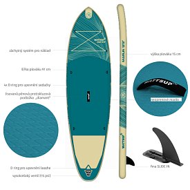 Paddleboard WATTSUP MARLIN 12'6 MINICOMBO - nafukovací