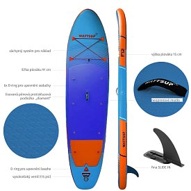 Paddleboard WATTSUP F12 12'0 COMBO SMU - nafukovací