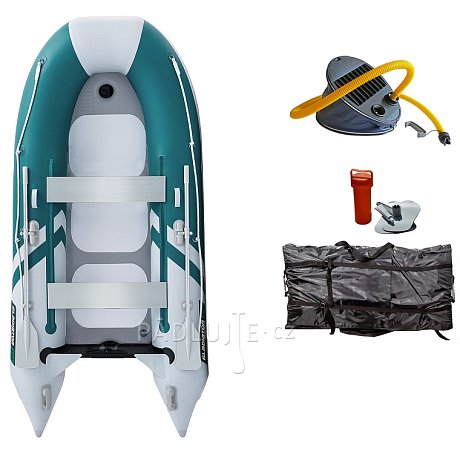 Člun GLADIATOR CLASSIC B330AD sea green white - nafukovací člun s vysokotlakou podlahou