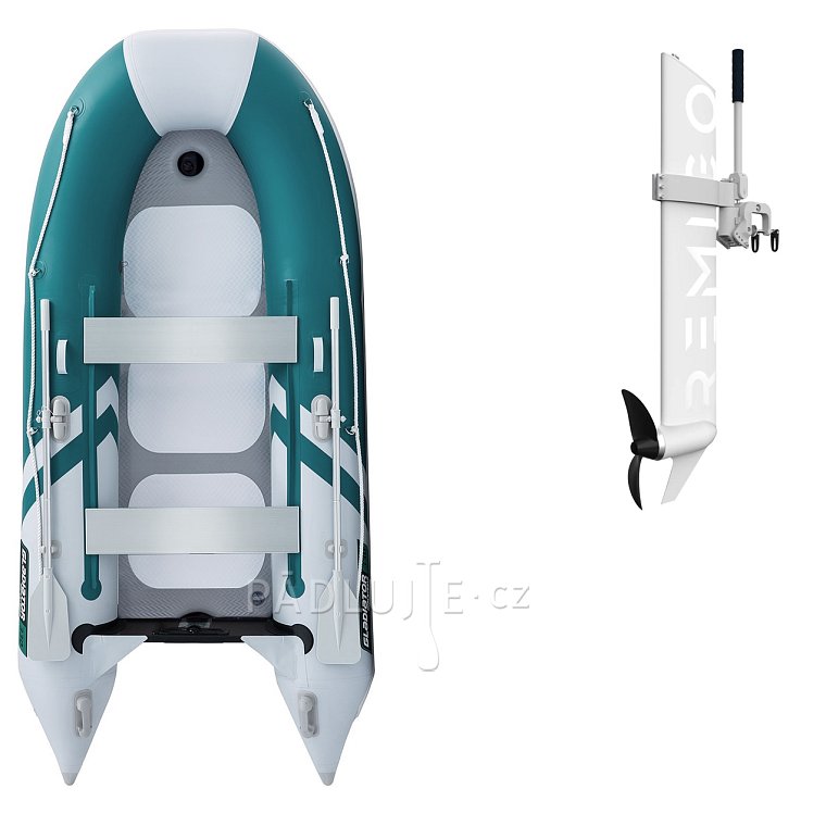 Člun GLADIATOR CLASSIC B330AD sea green white - nafukovací člun s vysokotlakou podlahou