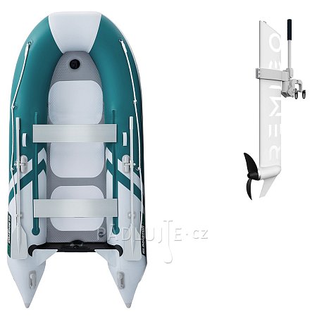 Člun GLADIATOR CLASSIC B330AD sea green white - nafukovací člun s vysokotlakou podlahou