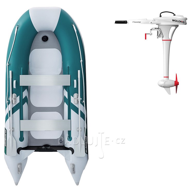 Člun GLADIATOR CLASSIC B330AD sea green white - nafukovací člun s vysokotlakou podlahou
