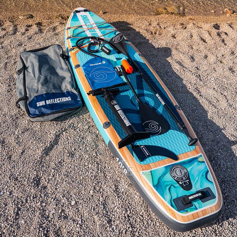 Paddleboard SUN REFLECTIONS M 10'8'' MINICOMBO Ocean mirage - nafukovací