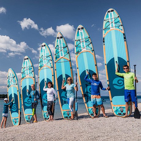 Paddleboard SUN REFLECTIONS XXL 11'6'' COMBO Ocean mirage - nafukovací