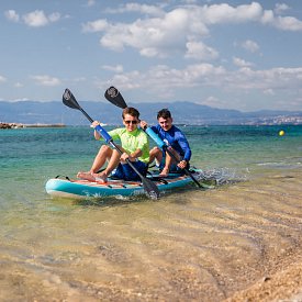 Paddleboard SUN REFLECTIONS MULTI 12'4'' MINICOMBO Ocean mirage - nafukovací