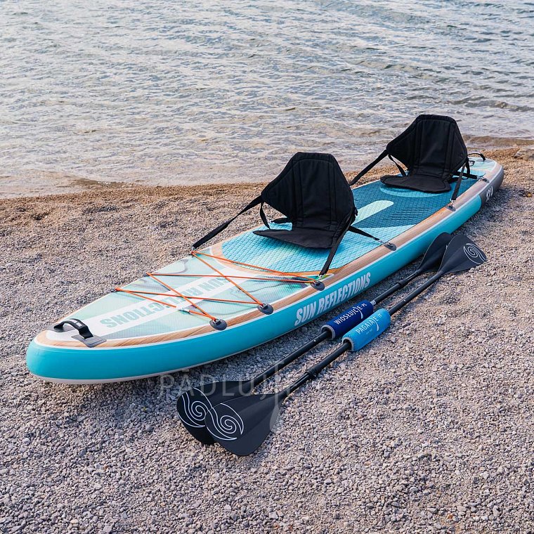 Paddleboard SUN REFLECTIONS MULTI 12'4'' MINICOMBO Ocean mirage - nafukovací