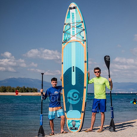 Paddleboard SUN REFLECTIONS MULTI 12'4'' MINICOMBO Ocean mirage - nafukovací