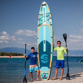 Paddleboard SUN REFLECTIONS MULTI 12'4'' MINICOMBO Ocean mirage - nafukovací