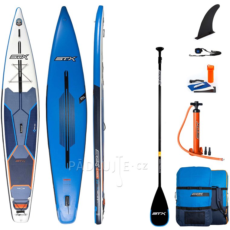 Paddleboard STX Race 14'0 x 32 BLUE/ORANGE s pádlem - nafukovací paddleboard