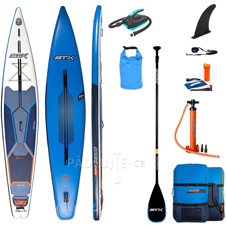 Paddleboard STX Race 14'0 x 32 BLUE/ORANGE s pádlem - nafukovací paddleboard