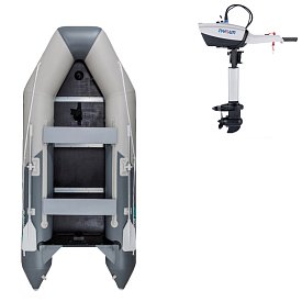 Člun GLADIATOR LIGHT AK300WF light dark gray - nafukovací člun s dřevěnou podlahou