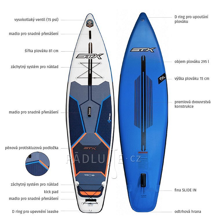 STX Tourer 11'6 s pádlem - nafukovací POUŽITÉ ZBOŽÍ