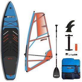 Paddleboard STX WindSUP Hybrid Tourer 12'  TEAL/ORANGE komplet s plachtou - nafukovací